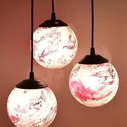 zsquarehp Triple Pendant/Hanging Light Ceiling Decorative Chandelier Home RED Pendants Ceiling Lamp-picture-12