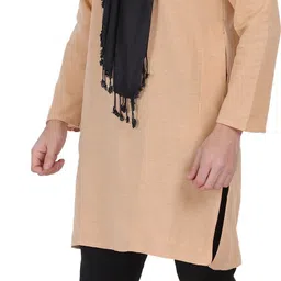 axolotl Solid Viscose Men Black Stole image 2