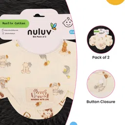 nuluv Baby Bibs, Soft, Hypoallergenic, Snap Button Bibs for Newborns 0+ Months image 3