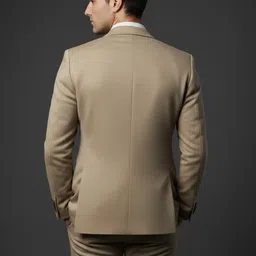 cjc Men Solid Single Breasted Casual Blazer image 2