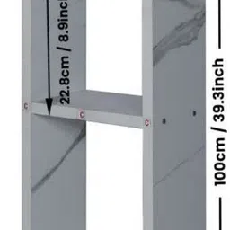 ne furniture NE_new_mini_ghodo Engineered Wood Open Book Shelf image 3