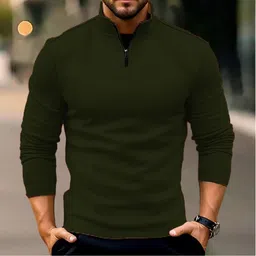 lecowar Men Full Sleeve Solid Sweatshirt image 1