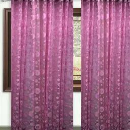 attri enterprises 274 cm (9 ft) Long Door Net Semi Transparent Curtain (Pack Of 2)-picture-26