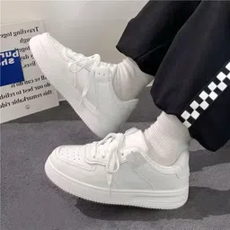 zontex 'Casual Stylish Trendy Outdoor full white sneakers shoes for boys and men Party Wear For Men-picture-13