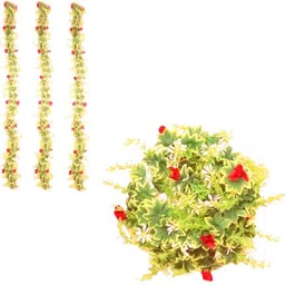 kingstyle impex Artificial Flowers Home Decoration Vine Creepers Plant Wall Hanging Chain E1633A Multicolor Rose Artificial Flower image 2