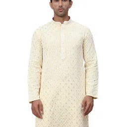 jompers Men's Chikankari Embroidered and Sequence Kurtas image 1