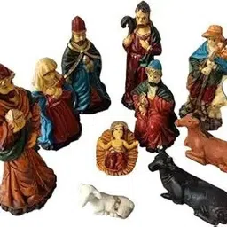 partyflex Christmas Nativity Figurine Set with Detailed Characters Collection Assembled 12 cm Pack of 9-picture-31