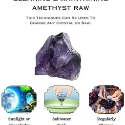 cfc Amethyst Crystal Original Certified for Anxiety Stress Good Luck Healing Regular Round Crystal Stone image 2