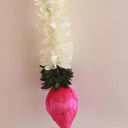 snehatrends Lotus Hangings for Home ,Wall Door Mandir Pooja Room Office Birthday Wedding Stage Backdrop soft Fabric 6PC Garland image 5