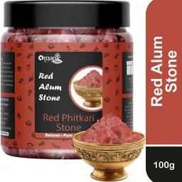 organic plus Red Alum Stone Lal Fitkari Stone Lal Phitkari Fitkadi Stone (JAR)-picture-10