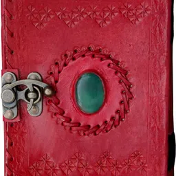 craft shop Handcrafted 100% Pure Leather A5 Diary Unruled 100 Pages image 2