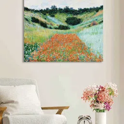 art street Multicolour Engineered Wood Art Print image 1