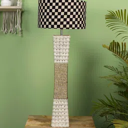 Cream Fabric Shade Table Lamp With White Base By Sapphire image 2