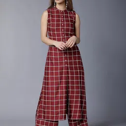 vishudh Women Cotton Rayon Kurta Palazzo Set-picture-24