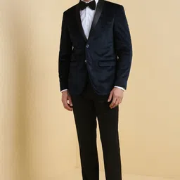 allen solly Men Two Piece Suit Solid Suit-picture-21