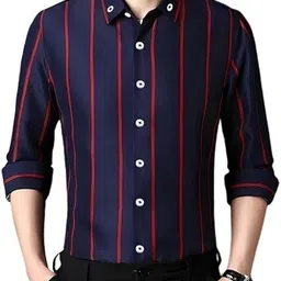 protectify Men Regular Fit Striped Casual Shirt-picture-11