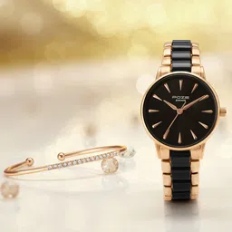 sonata Poze - Metal Analog Watch - For Women SP80076KD02WF-picture-17