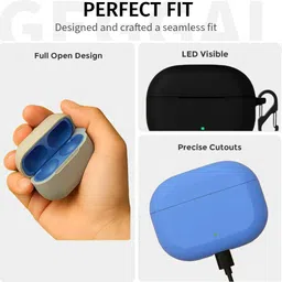 Geggal Silicone Velcro Earbuds Case For OnePlus Nord Buds 3r Silicone Case Cover image 3