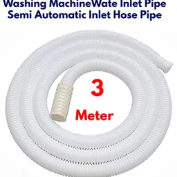 klickey PVC Flexible Hose Washing Machine Semi Inlet Pipe White (Pack of 1) 3 Meter Washing Machine Inlet Hose image 5