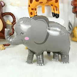 fun affairs Printed Baby Elephant Balloon For Kids Animal, Jungle, Safari, Zoo Theme Decoration Balloon image 2