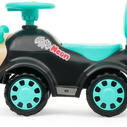 domios Neon Push Car with Music, for kids 1 to 3 years upto 25 Kgs Under Big Wheels Car Non Battery Operated Ride On image 5