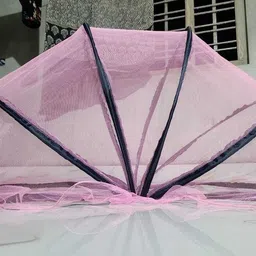 tsmosquito Polyester Kids Washable MOSQIUO NET BABY COLOR VERY ESAY FLODING SIZE 0 TO 36 MONTH BABY MOSARI Mosquito Net image 2