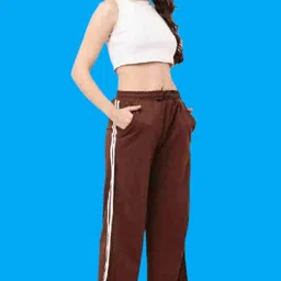 vardhiyas Pack of 2 Women Regular Fit Black, Brown Polyester Trousers image 3