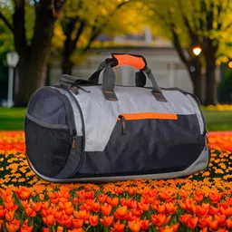 house of common 25 L Gym Duffel Bag - Sports Gym Bag Travel Duffel Bag(S-18*1 1) - Orange-picture-33