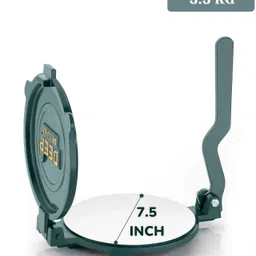 deep 7.5 inch Cast Iron Manual Roti Press / Chapati Maker, Non-Electric Puri Press Roti and Khakra Maker image 2