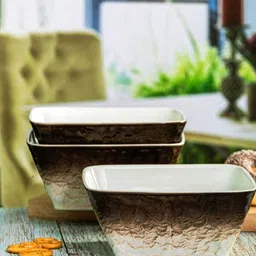 white gold Porcelain Serving Bowl-picture-19