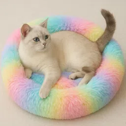 teddyribbons TEDDY RIBBONS Soft Pet Bed for Cats and Dogs , Washable, Sizes for Small, S Pet Bed-picture-18