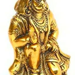 sp handicrafts Orginal Metal Hanuman ji Idol | Bajrangbali Murti|Gift Article | Home decor | Pawan Putra, Alija Decorative Showpiece - 16.5 cm image 4