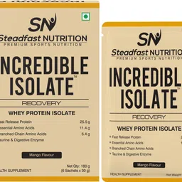 steadfast nutrition Incredible Isolate Whey Protein, 25g Protein, Muscle growth ,Strength, Immunity Whey Protein image 1