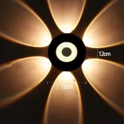 bellgrey 6 Way Profile LED Indoor & Outdoor Lamp Up/Down Right/Left Elevation Light Rustproof & Waterproof Aluminum Body Black (Warm White) Post Light Outdoor Lamp image 4