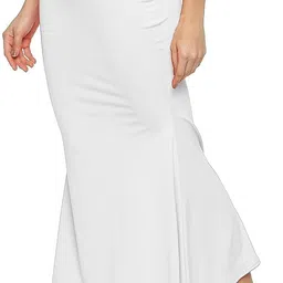 Woo THiNG Sari Shapewear in solid color Lycra Blend Petticoat image 1