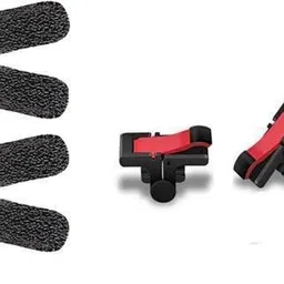 menaso Combo pack of touch smoothly run finger sleeve cap and fastest firing sensored Trigger for sweat breathable full touch screen to Mobile pubg/Call off duty/free fire game trigger battle royal sensitive shoot and aim supports & Suitable for all types android and IOS Mobile Gaming Accessory Kit-picture-34