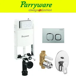 parryware Half Frame Concealed Cistern, with divater body upper Pluto set of 1 pic 125 Dual Flush Tank-picture-10