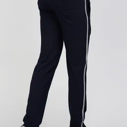 guapo Men Striped Dark Blue Track Pants image 2