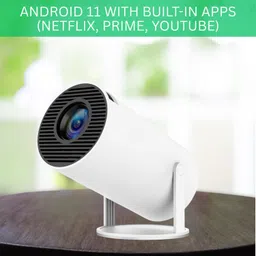 YAROH Protable Projector for Home 4K Support With Built-in Apps Netflix, YouTubeW209 (4500 lm / 1 Speaker / Wireless / Remote Controller) Portable Projector-picture-29