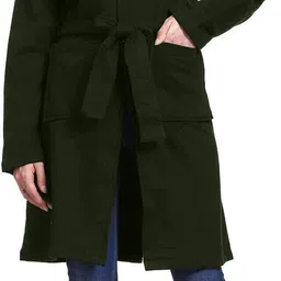 roarerss POLY FLEECE Solid Coat For Women-picture-24