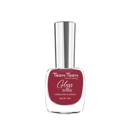 teen.teen Glossy & Shine Nail Polish with Nail Polish Remover, Intense-Color, Quick Dry Chilli-Red & Green-Apple Wipe-picture-20