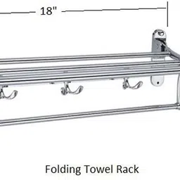 keepwell KWFOLDTR18R Silver Towel Holder image 2