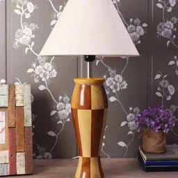 Kwan Pink Fabric Shade Table Lamp with Meena Base - By Sapphire image 2