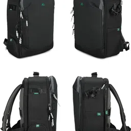 MOBIUS AIO (All In One) Legend Series Professional DSLR Backpack | Fits 2 Camera Bodies, 5-6 Lenses + 15.4” Laptop | Expandable Gimbal Compartment | YKK Zippers | Water-Resistant | Trolley Strap | 3-Year Warranty Camera Bag image 4