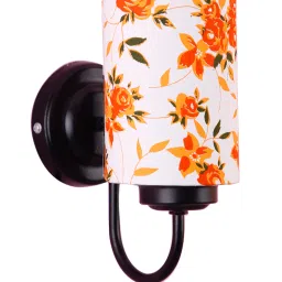 new era Multicolor cotton wall mounted lamp with Black Base image 3