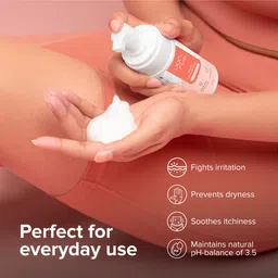 nua Foaming Intimate Wash Enriched with Aloe Vera and Lactic Acid, 100ml || Toxin-free, Paraben-free and Sulphate-free || Anti-Bacterial and prevents infections Intimate Wash image 4