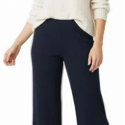 vizcon Women Loose Fit Blue Viscose Rayon Trousers image 1