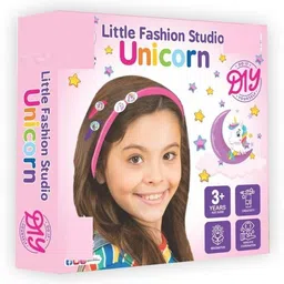 zokato Little Fashion Studio Unicorn Theme Hair Accessories Art & Craft DIY Kit image 1