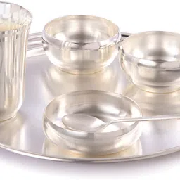 ojas Pack of 6 Silver Plated Dinner Set-picture-18