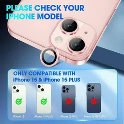 prozzile Camera Lens Protector for Iphone 15, Iphone 15 Plus image 3